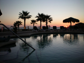 Pool Sun Rise Baja Mexico