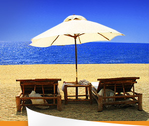 Sand Beach Chairs Ocean